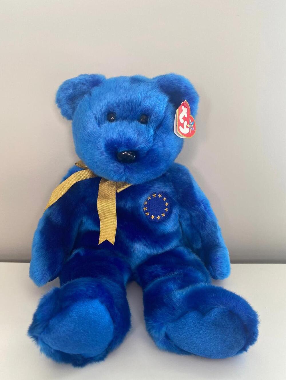 Ty Beanie Buddy “Unity” the Blue Bear - Europe Exclusive (13.5 inch)